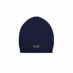 Chapeau Marine Foncée, "ZILLI Detail English Point", écusson En Peau D'agneau