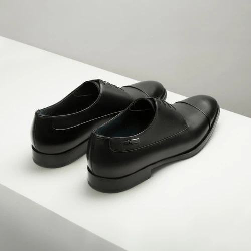 Derbies Noirs En Veau Souple 3 Derbies Noirs En Veau Souple – Image 3