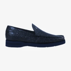 Mocassins Marine En Crocodile