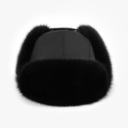 Shapka Orso Navy En Soie Et Vison, Lingot De Palladium 3 Shapka Orso Navy En Soie Et Vison, Lingot De Palladium – Image 3