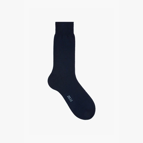 Chaussettes Courtes Marine En Laine Et Cachemire 2 Chaussettes Courtes Marine En Laine Et Cachemire – Image 2