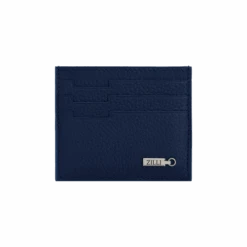 Porte-cartes De Crédit CC7 En Peau De Daim Bleu Marine