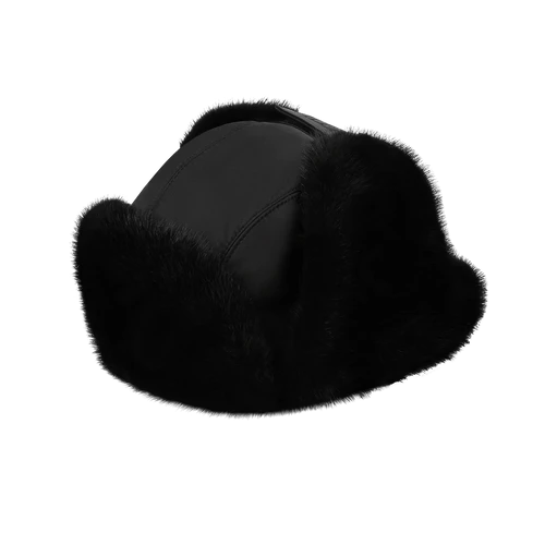 Shapka Orso Navy En Soie Et Vison, Lingot De Palladium 1 Shapka Orso Navy En Soie Et Vison, Lingot De Palladium