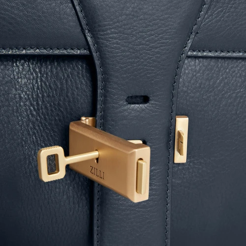 Sac à Provisions Bleu Marine, Avec Bandoulière 7 Sac à Provisions Bleu Marine, Avec Bandoulière – Image 7