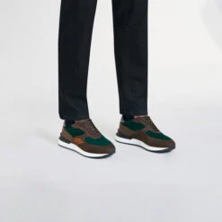Sneakers Run Marron Et Vert Pin En Veau Velours, Veau Façon Poulain Et Veau Lisse 6 Sneakers Run Marron Et Vert Pin En Veau Velours, Veau Façon Poulain Et Veau Lisse -Zilli Boutique 9e7f579beaf87dec4dac57edc5142f61e40ed53f H0003AM1035VSHR01N096 4 22228.1744381096