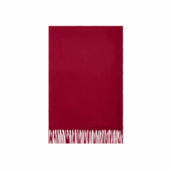 Écharpe Frangée Rouge Carmin, "Nouvel An Lunaire".