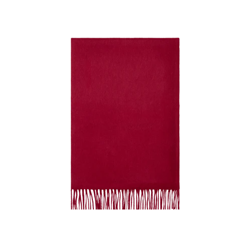 Écharpe Frangée Rouge Carmin, "Nouvel An Lunaire". 1 Écharpe Frangée Rouge Carmin, "Nouvel An Lunaire".