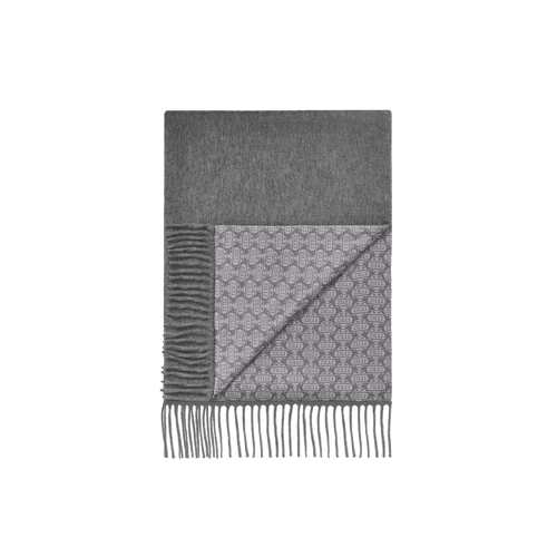 Echarpe à Franges Oniro Gris Perle Et Craie, Imprimé « Griffon Mirror » 1 Echarpe à Franges Oniro Gris Perle Et Craie, Imprimé « Griffon Mirror »