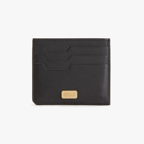 Porte-cartes De Crédit CC7 En Veau Noir 2 Porte-cartes De Crédit CC7 En Veau Noir – Image 2