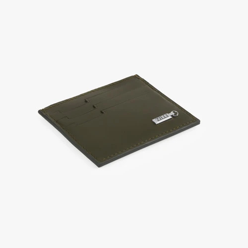 Porte-cartes De Crédit CC7 En Veau Vert Olive 3 Porte-cartes De Crédit CC7 En Veau Vert Olive – Image 3