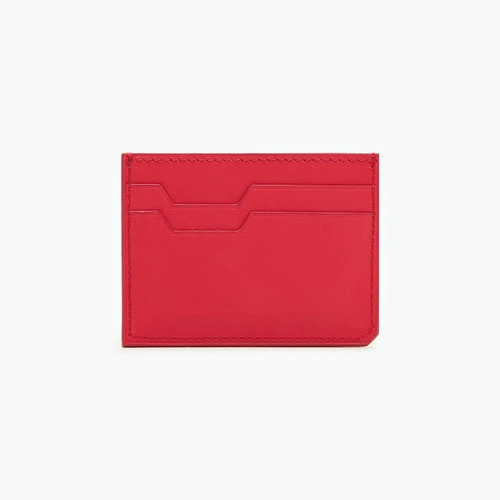 Porte-cartes De Crédit CC5 En Veau Rouge 2 Porte-cartes De Crédit CC5 En Veau Rouge – Image 2