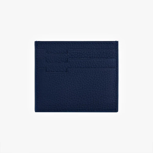 Porte-cartes De Crédit CC7 En Peau De Daim Bleu Marine 2 Porte-cartes De Crédit CC7 En Peau De Daim Bleu Marine – Image 2