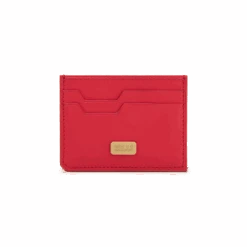 Porte-cartes De Crédit CC5 En Veau Rouge