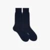 Chaussettes Courtes Marine En Laine Et Cachemire