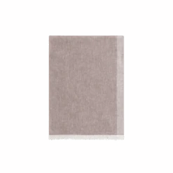 Echarpe à Franges Moka Et Beige