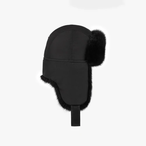 Shapka Orso Noire En Soie Et Vison, Lingot De Palladium 4 Shapka Orso Noire En Soie Et Vison, Lingot De Palladium – Image 4