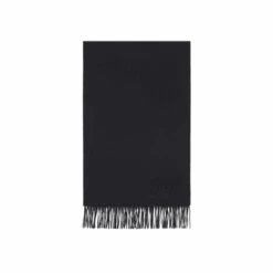 Écharpe Frangée Marine Foncée Qaeter