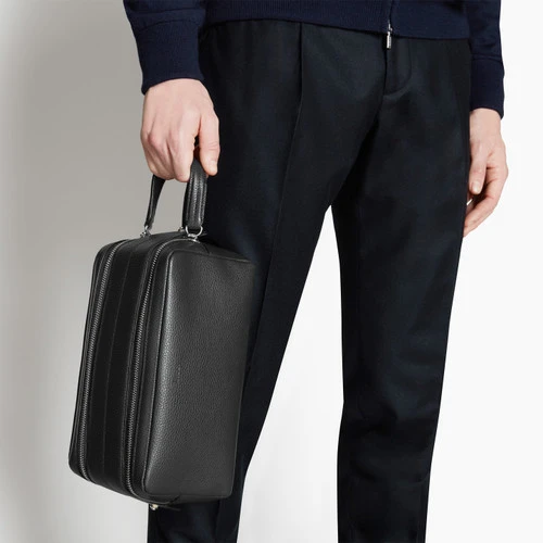 Trousse De Beauté Noire à Double Fermeture éclair, "Travel Weekender". 4 Trousse De Beauté Noire à Double Fermeture éclair, "Travel Weekender". – Image 4