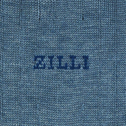 Chaussettes Courtes Côtelées Bleu Jean En Coton 2 Chaussettes Courtes Côtelées Bleu Jean En Coton – Image 2