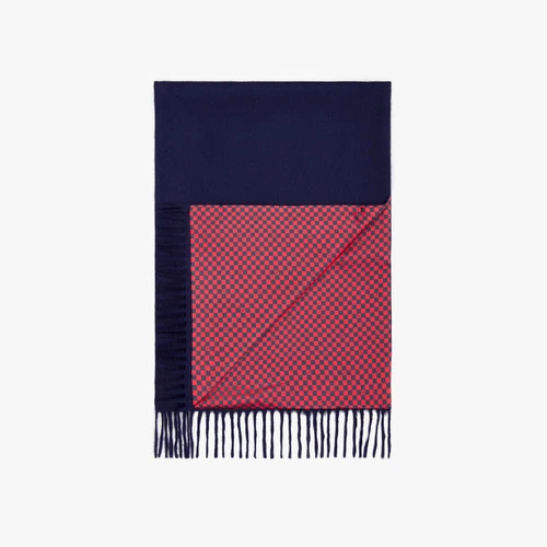 Echarpe à Franges Bleu Marine 2 Echarpe à Franges Bleu Marine – Image 2
