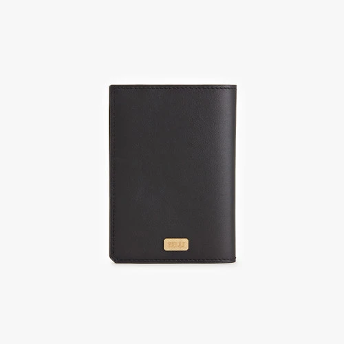 Porte-passeport Noir, "ZILLI Satin Brass" 2 Porte-passeport Noir, "ZILLI Satin Brass" – Image 2